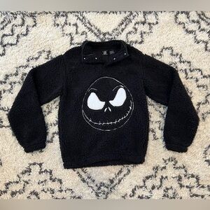 Disney Nightmare Before Christmas Jack Skellington Sherpa Pullover  XS Unisex